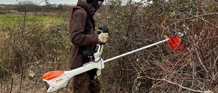 braam snoeien met bosmaaier